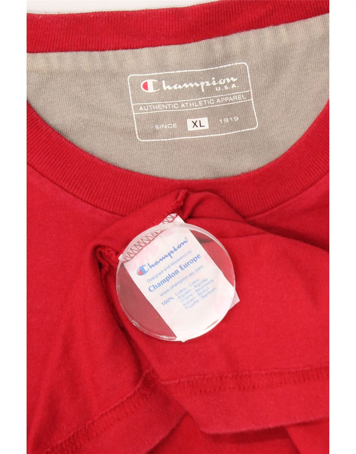 Champion T-Shirt Homme Top XL Rouge Coton