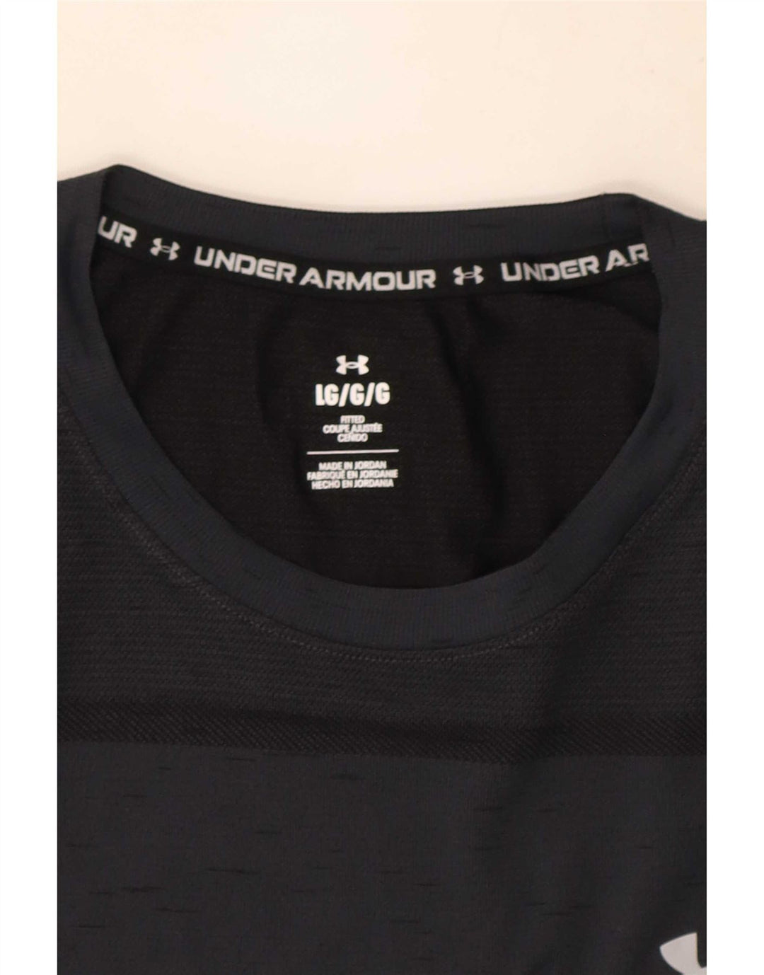 Under Armour T-Shirt ajusté pour hommes, grand, gris moucheté