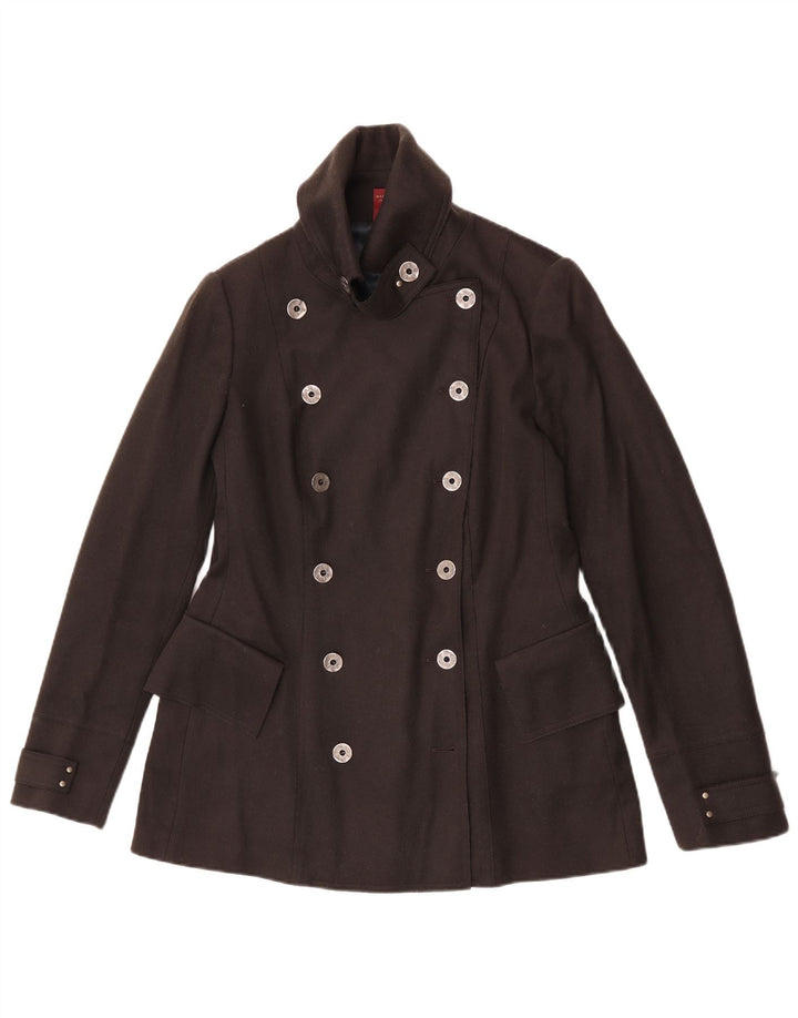 Dondup Caban Femme IT 46 Large Laine Marron