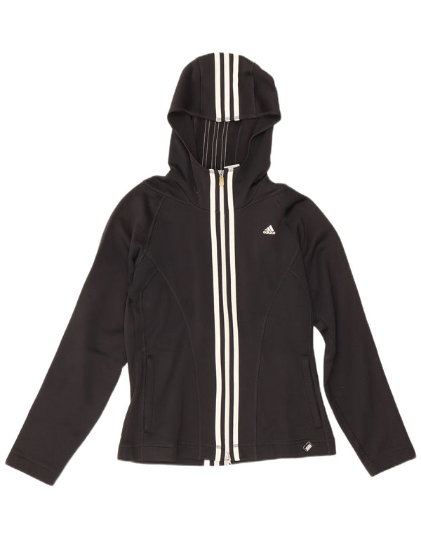 Adidas Climawarm Zip Sweat à capuche pour femme UK 10 Petit Noir Polyester