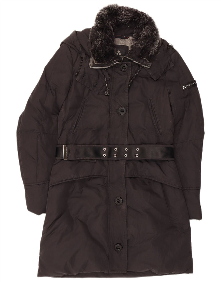 PEUTEREY Manteau Rembourré IT 40 Petit Noir Polyamide Femme