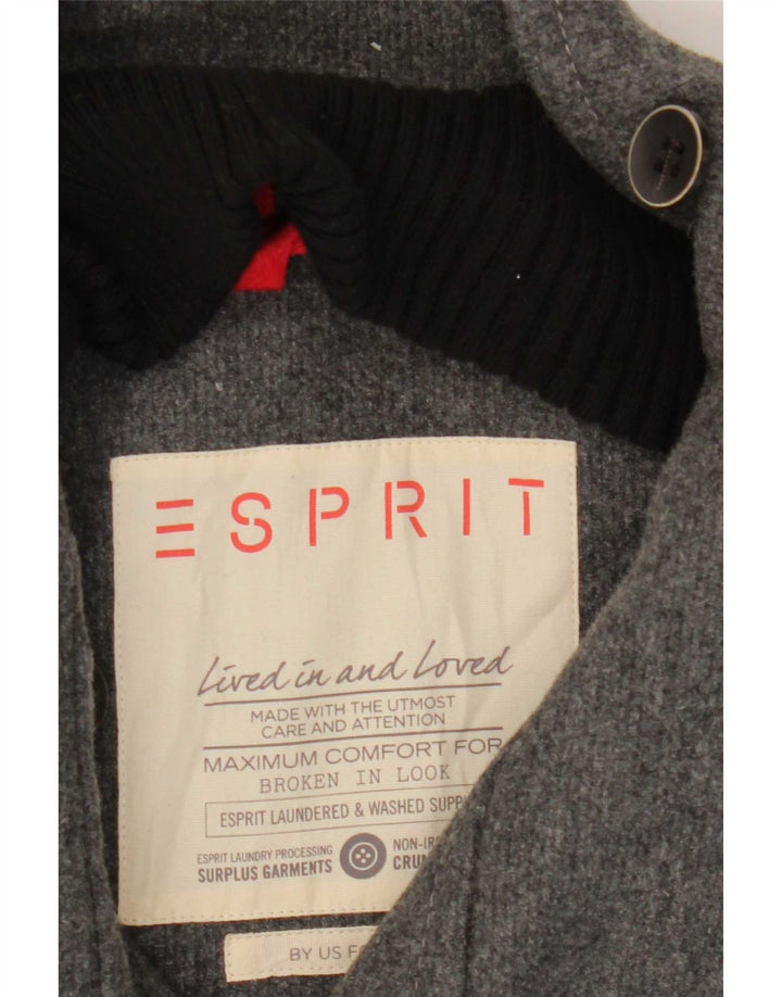 Esprit Veste Militaire Homme UK 42 XL Gris Laine