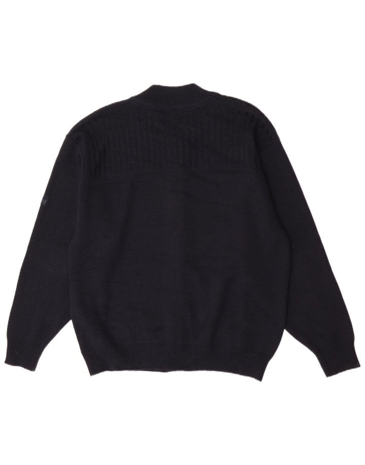 WESTBURY Pull Cardigan Homme Grande Laine Bleu Marine