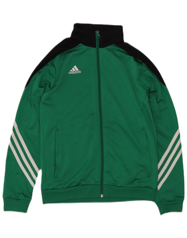 Adidas Veste de Survêtement Garçon 11-12 Ans Vert Colorblock Sports
