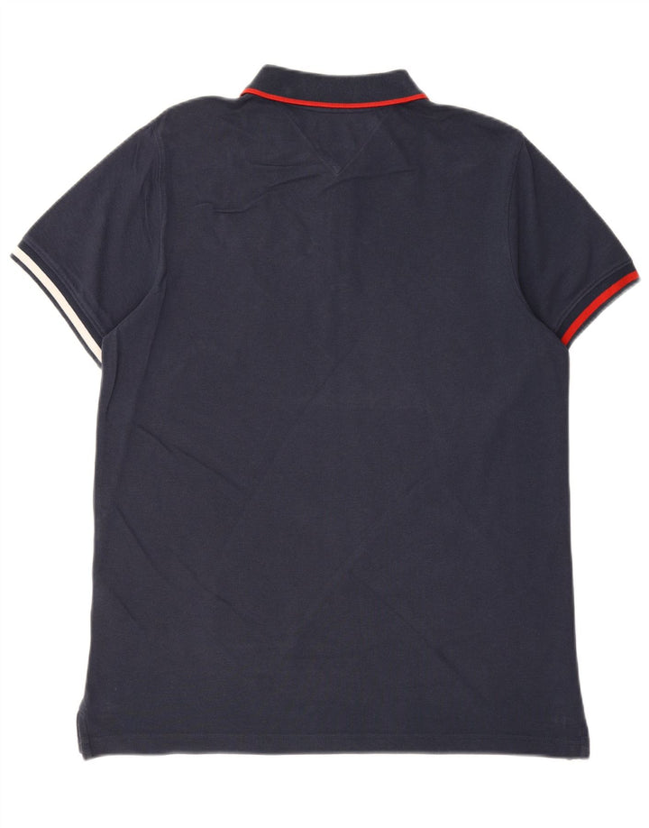 TOMMY HILFIGER Mens Polo Shirt Medium Navy Blue Cotton Vintage Tommy Hilfiger and Second-Hand Tommy Hilfiger from Messina Hembry 