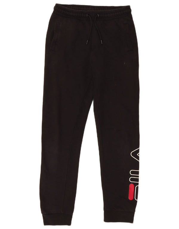 Fila Pantalon de Survêtement Graphique Garçon 11-12 ans Noir Coton