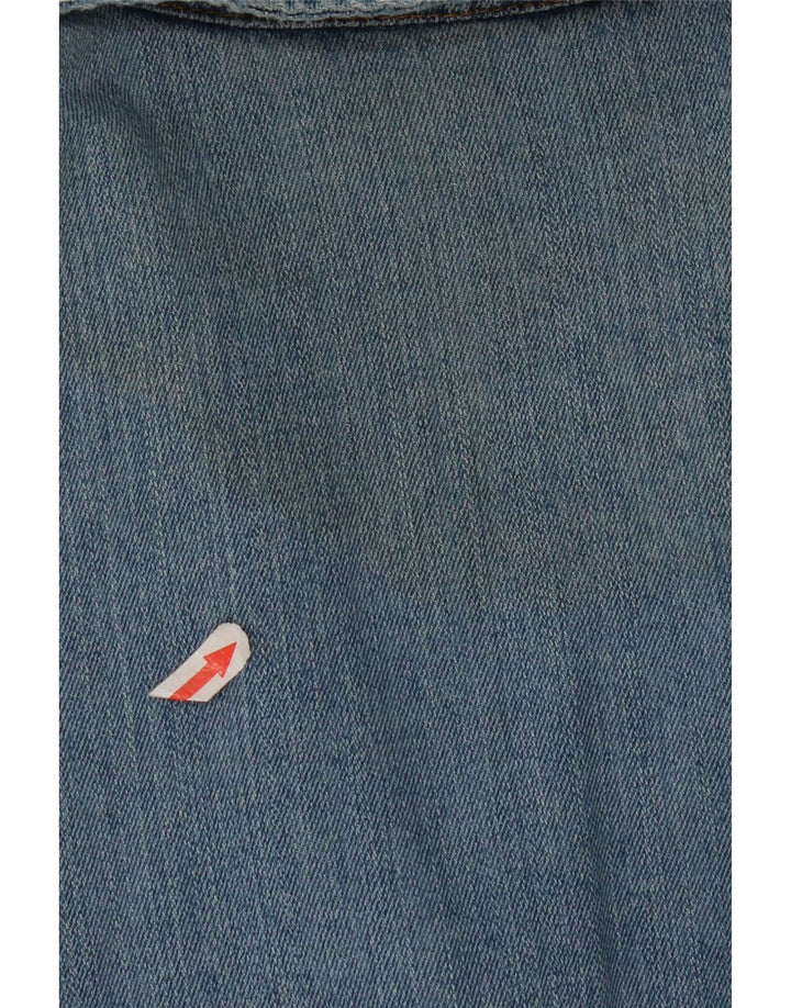 Levi's Veste blazer en jean à 3 boutons pour femme UK 16 Large Bleu Coton