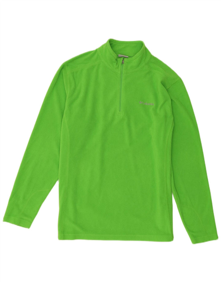 Columbia Pull polaire à col zippé pour homme, grand, vert, polyester