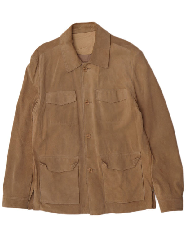 Conbipel Veste utilitaire en daim pour homme IT 52 XL en cuir marron