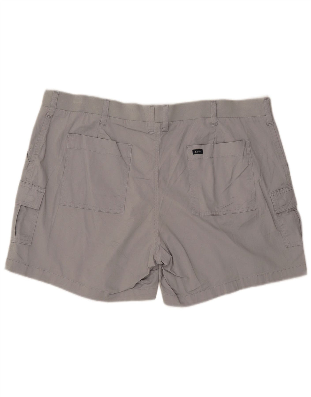 LEE Short cargo taille moyenne pour femme, coupe régulière, US 22 3XL W42, coton gris