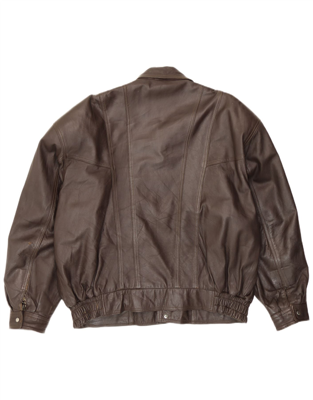 Hohenstein Veste en cuir bomber pour homme UK 44 2XL Cuir marron