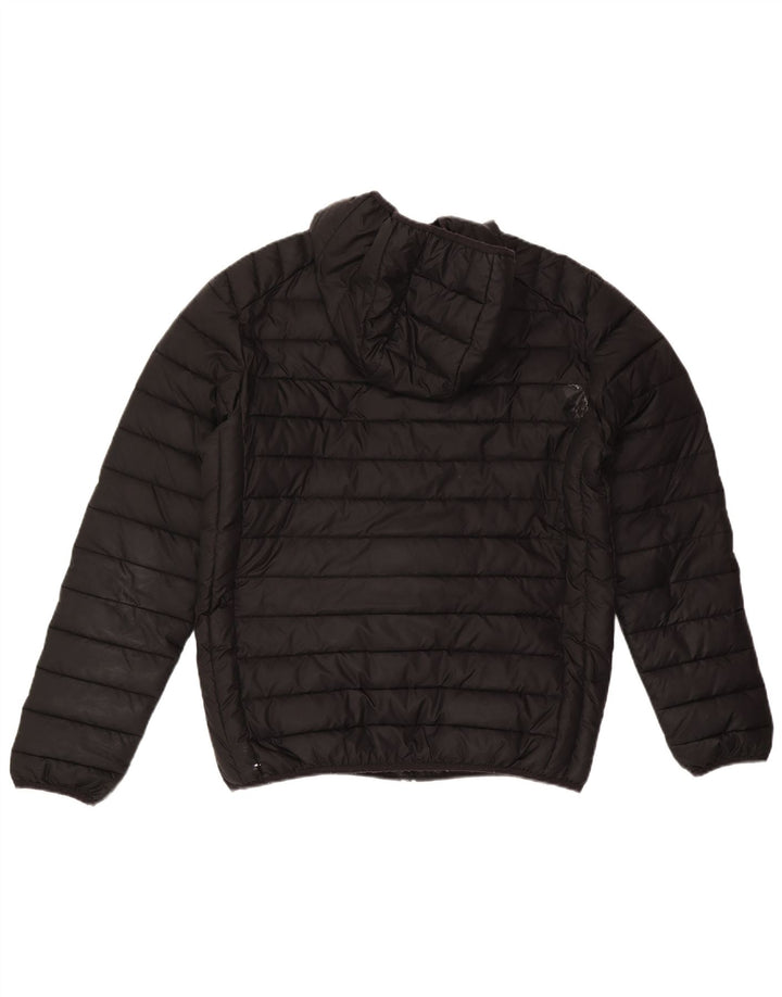 Ellesse Veste matelassée à capuche pour homme UK 40 Large Noir Polyester