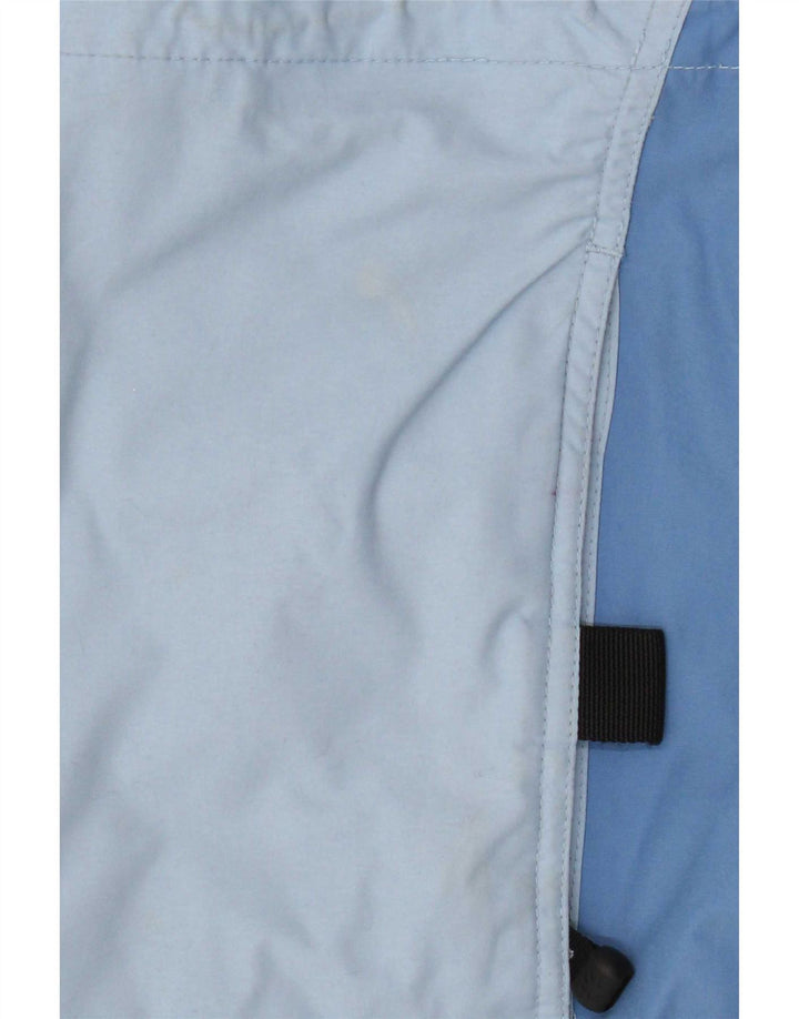 Jack Wolfskin Veste de pluie à capuche pour femme UK 12 Bleu moyen Polyamide