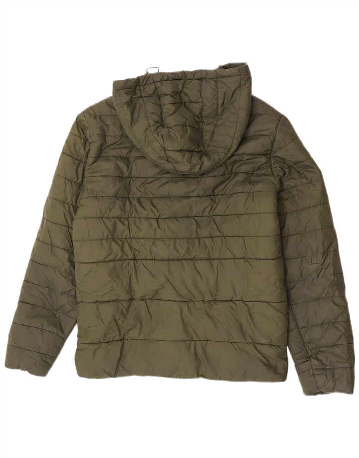 Jack & Jones Veste matelassée à capuche pour homme UK 36 Small Kaki Nylon
