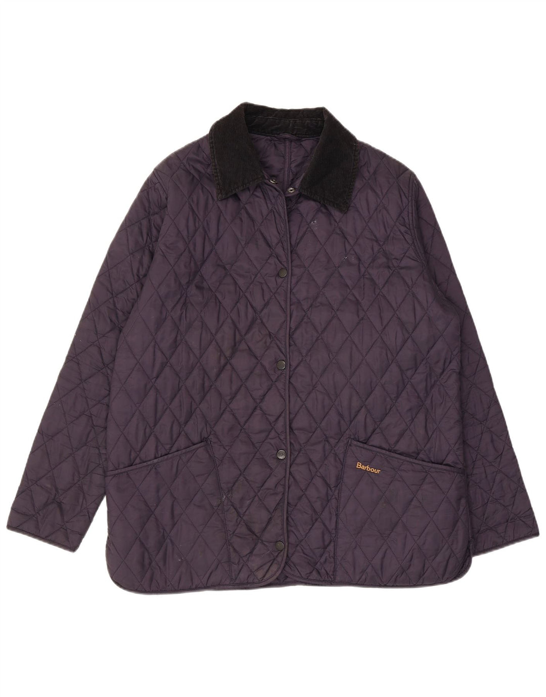 Barbour Veste matelassée pour femme UK 16 Large Bleu Marine Polyamide