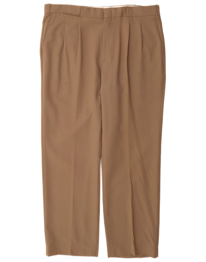 Farah Pantalon Chino Pegged Homme W38 L31 Beige Polyester