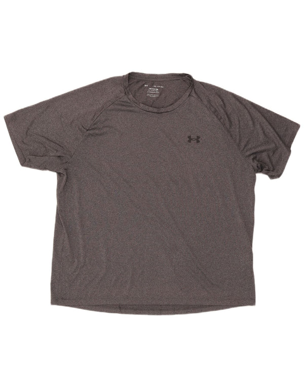 Under Armour T-Shirt Homme Top 2XL Gris Polyester