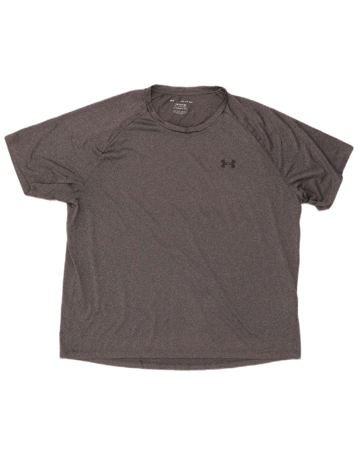 Under Armour T-Shirt Homme Top 2XL Gris Polyester