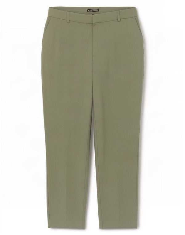 Marks & Spencer Pantalon chino taille haute pour femme UK 14 Large W32 L27 Kaki