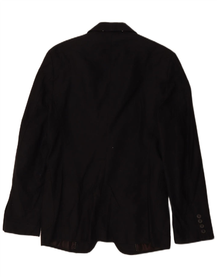 Zara Veste Blazer 2 Boutons Homme EU 46 Petit Bleu Marine