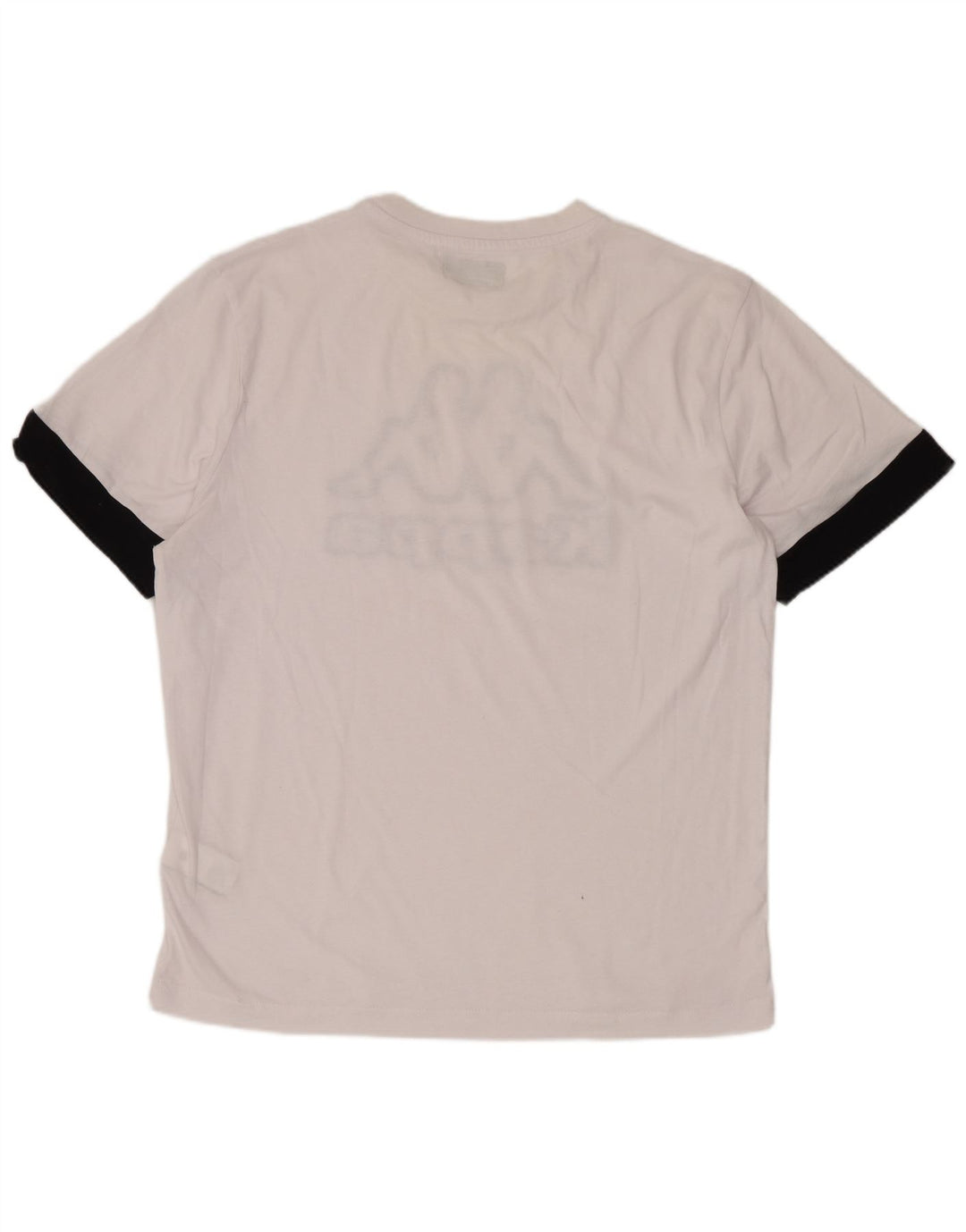 Kappa T-Shirt Graphique Homme Blanc Moyen Coton