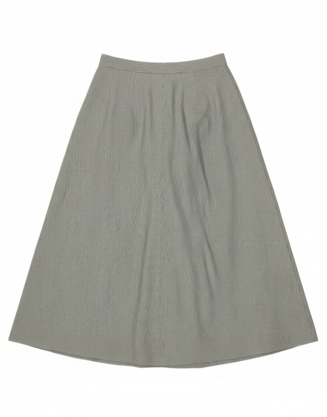 jupe évasée femme vintage IT 46 Grand W30 Polyester rayé vert