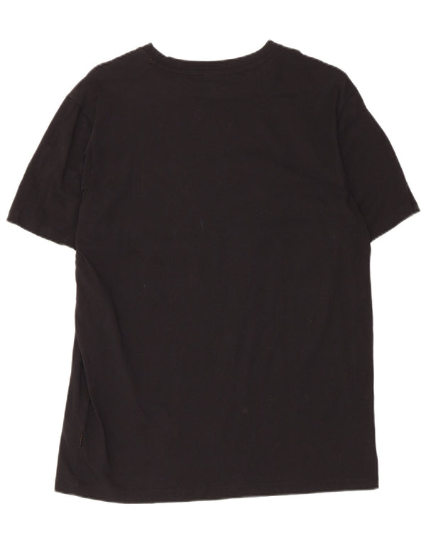 Hugo Boss Mens Graphic T-Shirt Top Medium Black Cotton