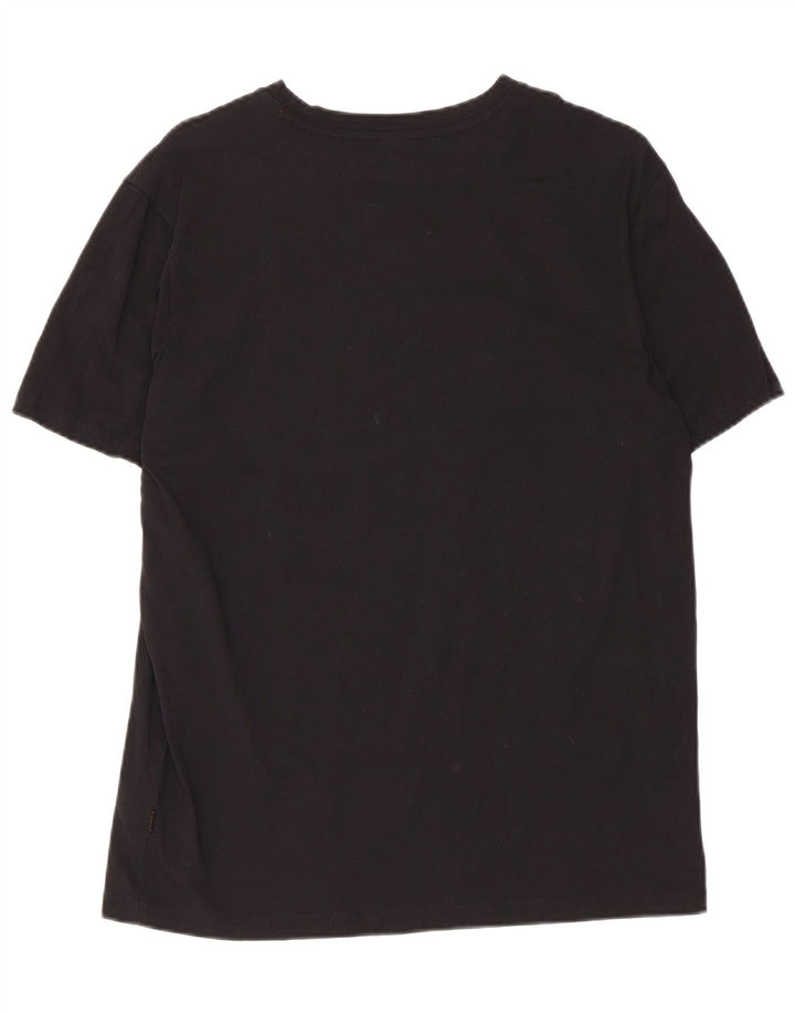 Hugo Boss T-shirt graphique en coton noir moyen |