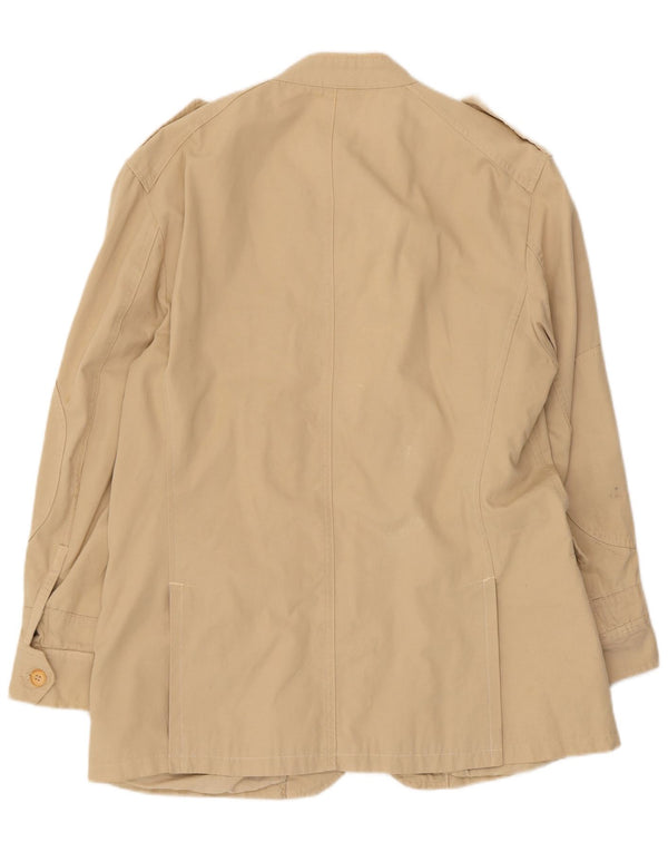 Zara Veste Militaire Homme UK 44 2XL Coton Beige