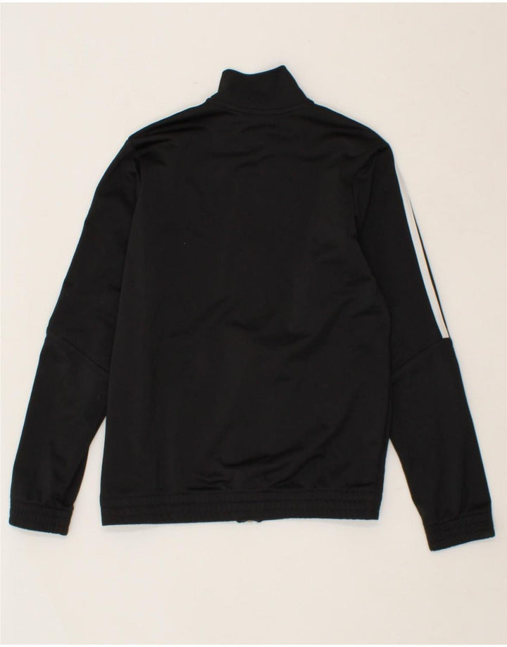 ADIDAS Boys Graphic Tracksuit Top Jacket 11-12 Years Black Polyester Vintage Adidas and Second-Hand Adidas from Messina Hembry 