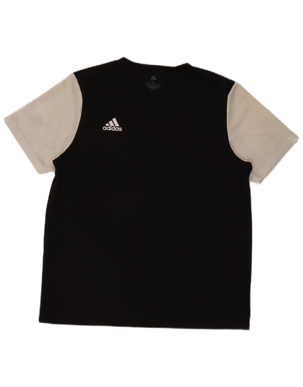 Adidas Hommes Aeroready T-Shirt Top XL Noir Colorblock Polyester
