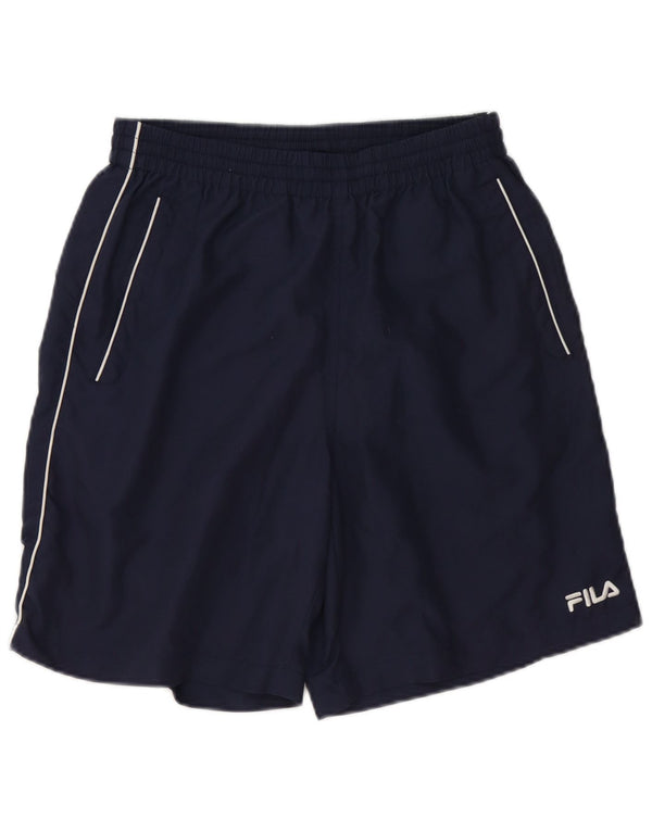 Fila Short de Sport Homme Bleu Marine Moyen Polyester