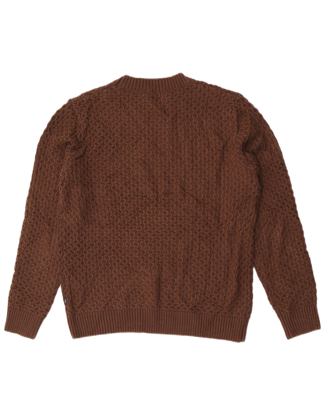 Jack & Jones Pull à col rond pour homme, grand, marron, acrylique