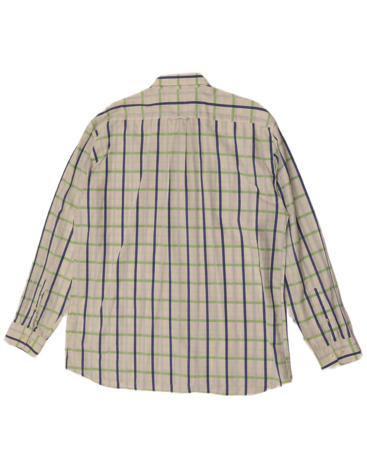 GANT Chemise Regular Fit XL Coton à Carreaux Blanc Homme