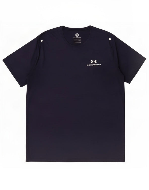 Under Armour T-Shirt Homme Top 2XL Bleu Marine Polyester