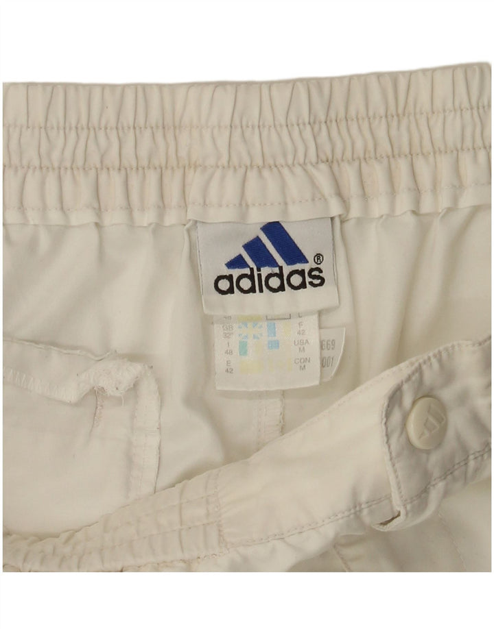 Adidas Short de bain pour homme en polyester blanc moyen