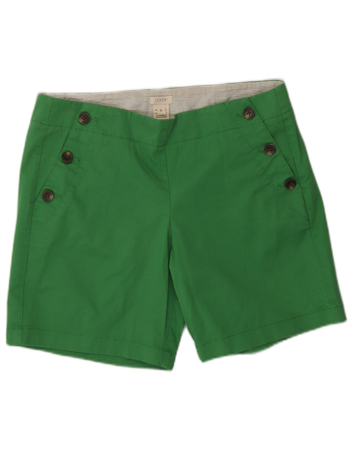 J. Crew Short Chino Femme US 6 Medium W30 Vert Coton