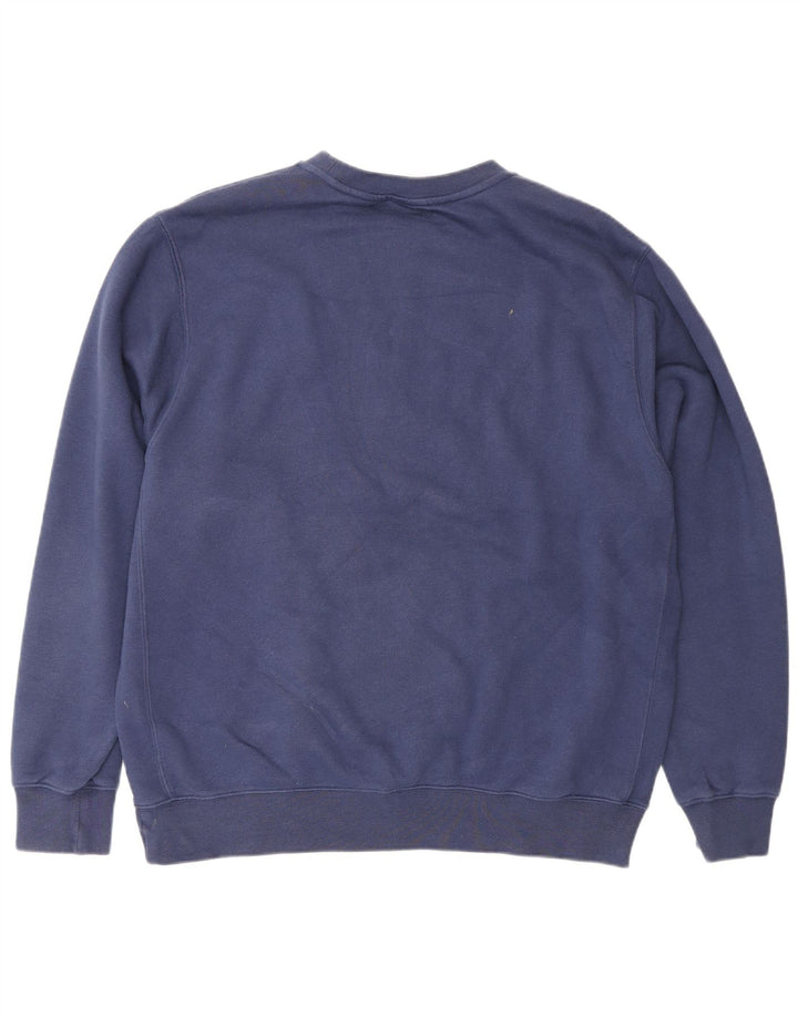 Nike Sweat-shirt pour homme en coton bleu marine Taille L