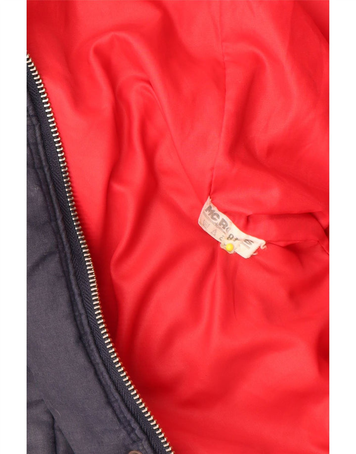 MCROSS Veste matelassée homme IT 48 bleu marine moyen coton
