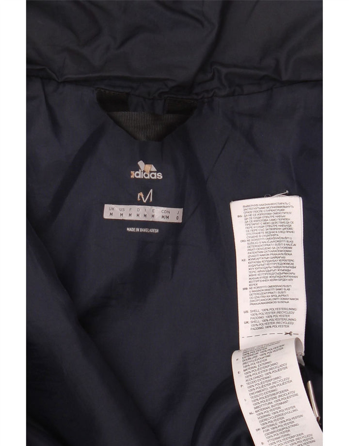 Adidas Veste rembourrée pour homme UK 38 Bleu marine moyen Polyester