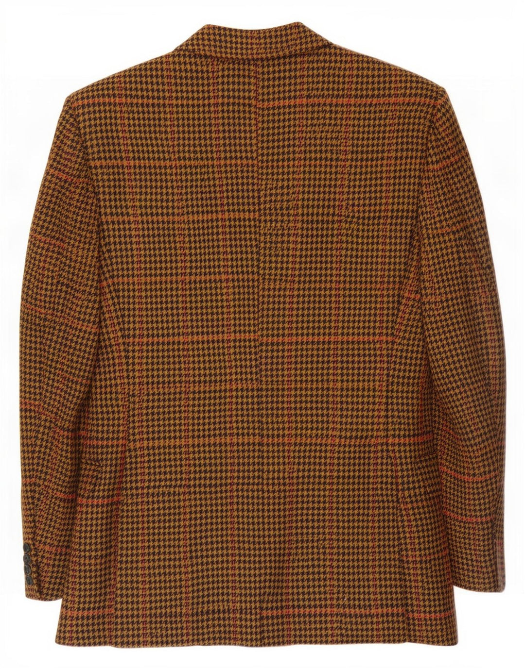 Guabello Veste Blazer 2 Boutons Homme IT 46 Petit Marron Laine Pied-de-Poule