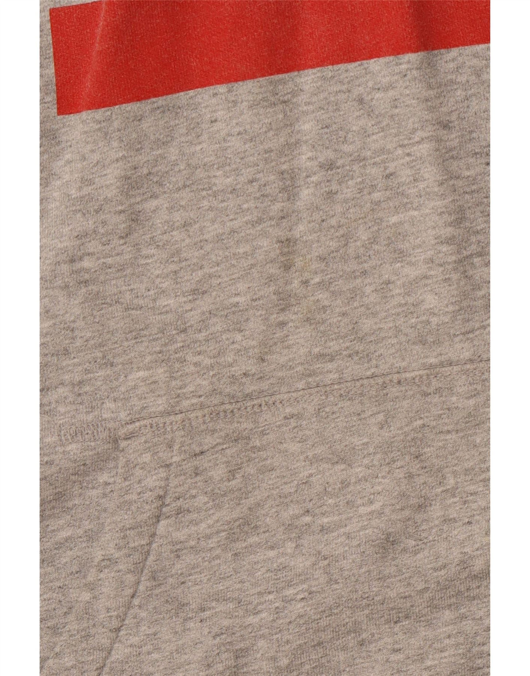 LEVI'S Pull à capuche graphique pour femme UK 14 Gris moyen en coton moucheté