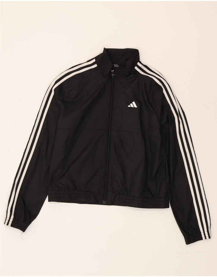 Veste de survêtement Adidas Fille 14-15 ans Noir Polyester