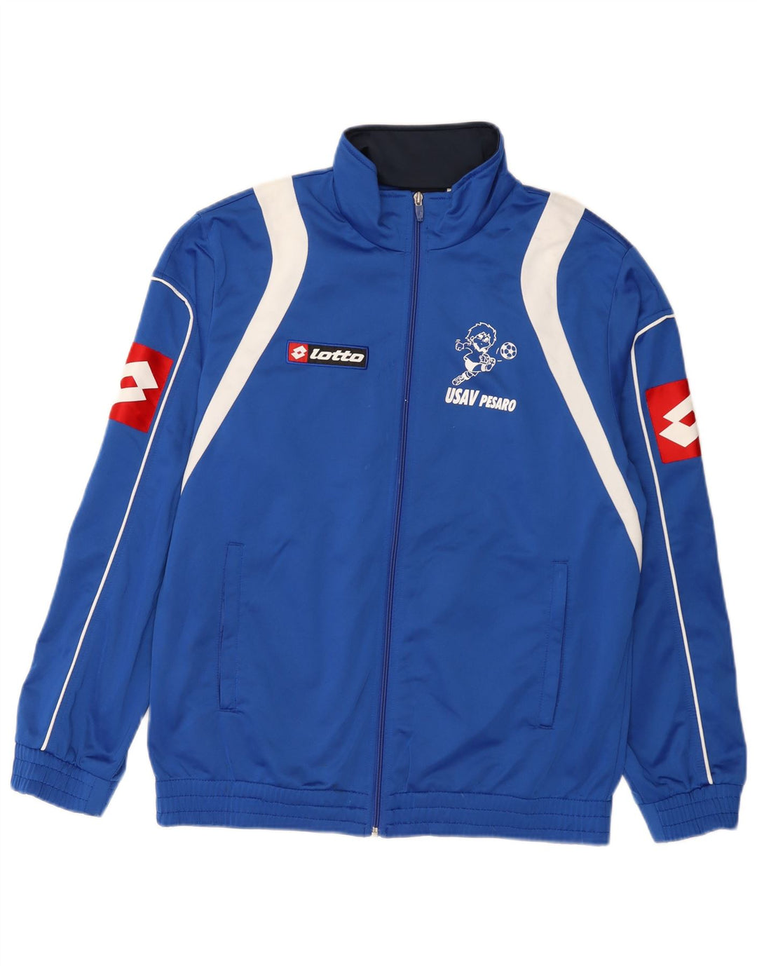 Lotto Veste de Survêtement Graphique pour Homme Grand Bleu Colorblock Polyester