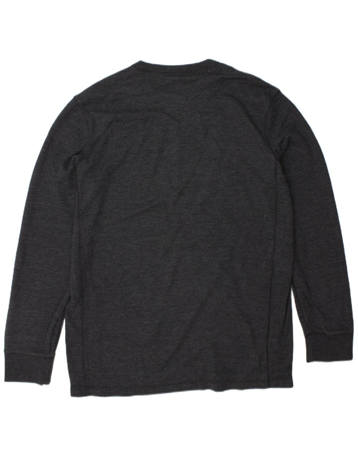 EDDIE BAUER Haut Homme Manches Longues Grand Coton Gris