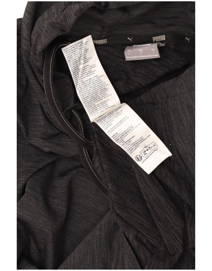 Puma Pull à capuche pour homme Large Noir Polyester