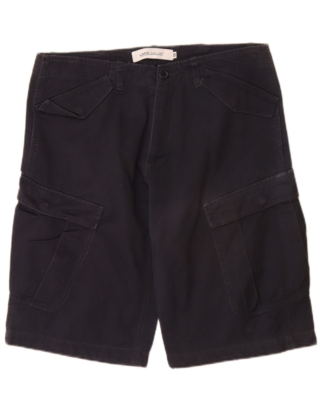 Lapo Galleri Short Cargo Homme IT 48 Medium W32 Bleu Marine Coton