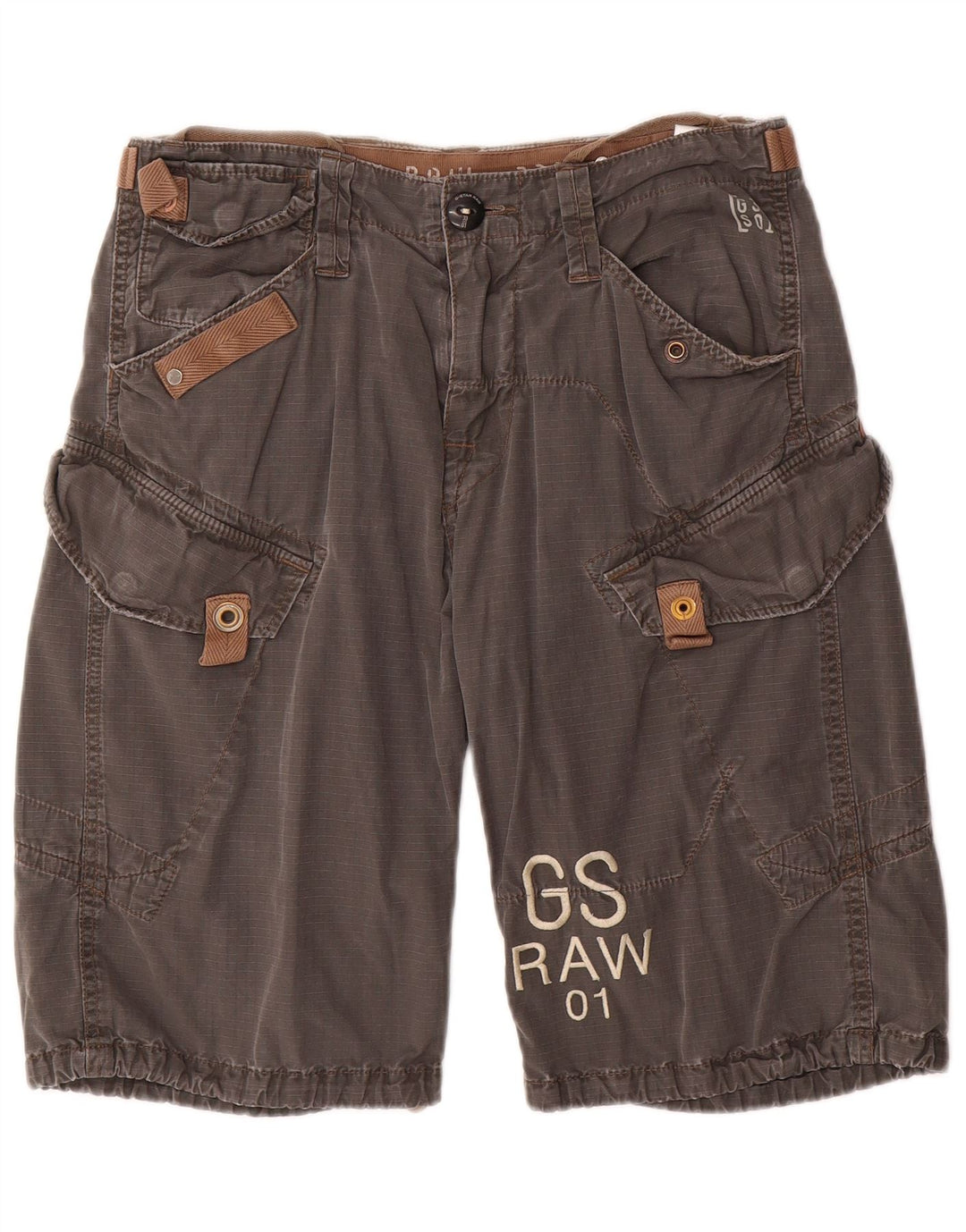 G-Star Short Cargo Graphique W32 Homme Gris Moyen Coton