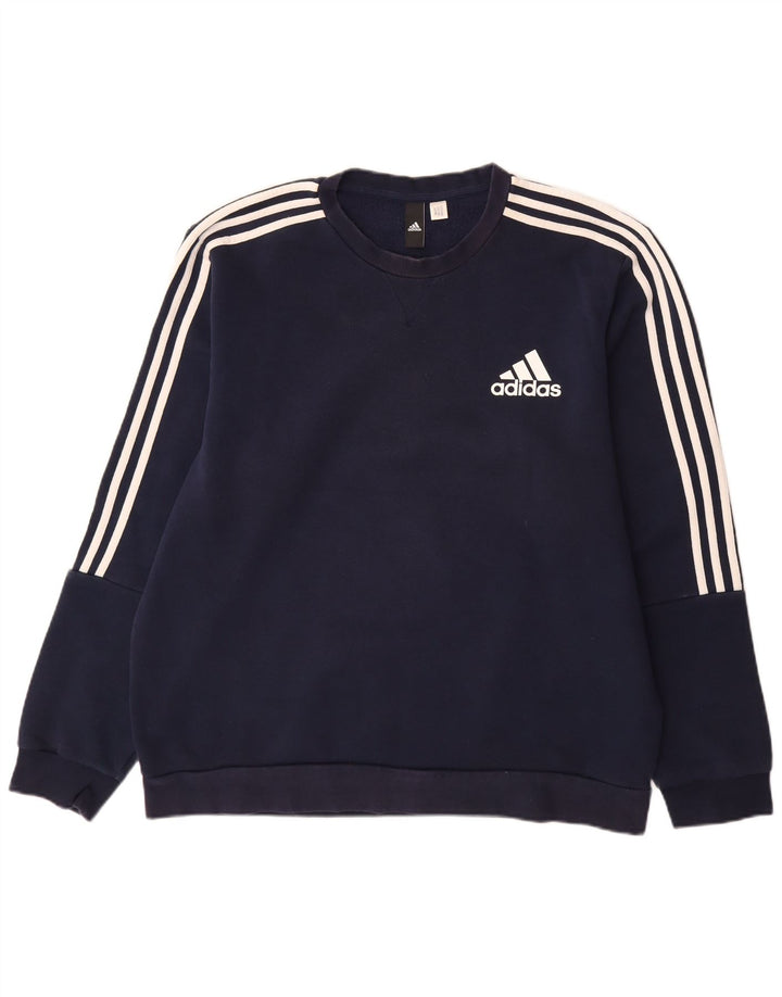 ADIDAS Sweat-shirt pour hommes, grand, bleu marine