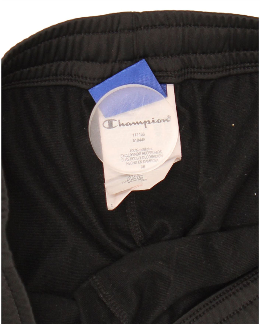 Champion Pantalon de survêtement pour homme Pantalon de jogging Petit Noir Polyester